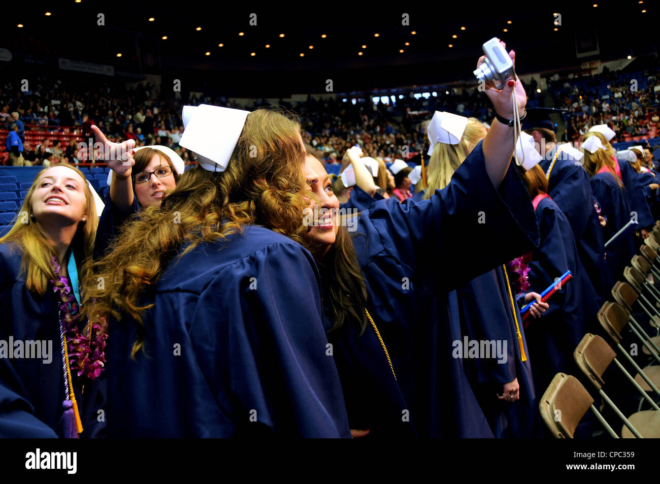 College graduation commencement ceremony Stock Photo - Alamy