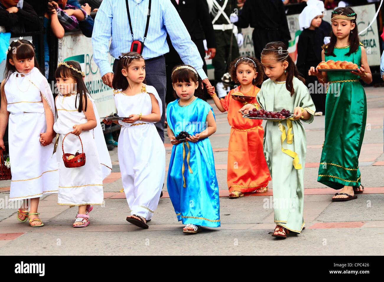 children Easter procession. Tunja, Boyacá, Colombia, South America