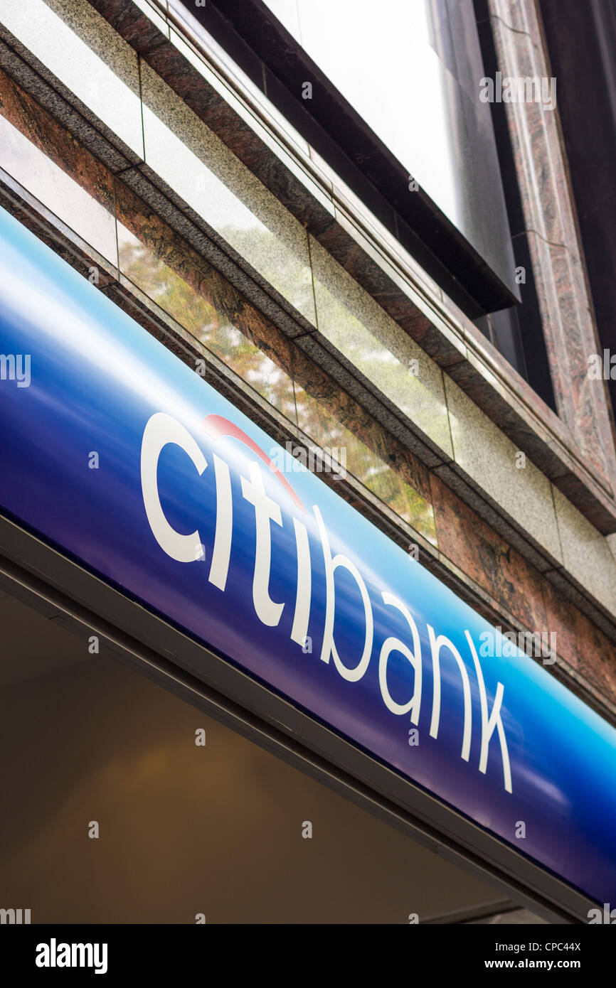 Citibank sign on Orchard Rd, Singapore Stock Photo