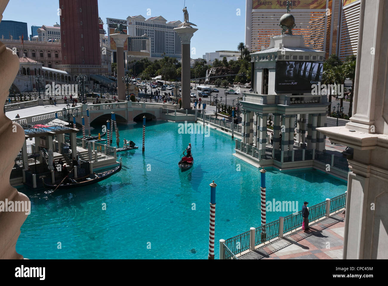 Venetian gondola las vegas hi-res stock photography and images - Alamy