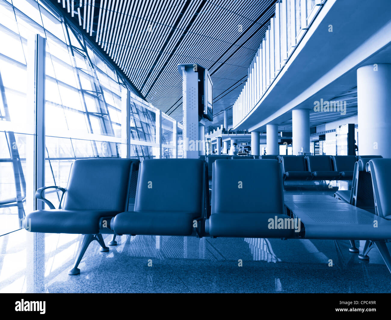 Airport Terminal Waiting Area Stock Photo Alamy