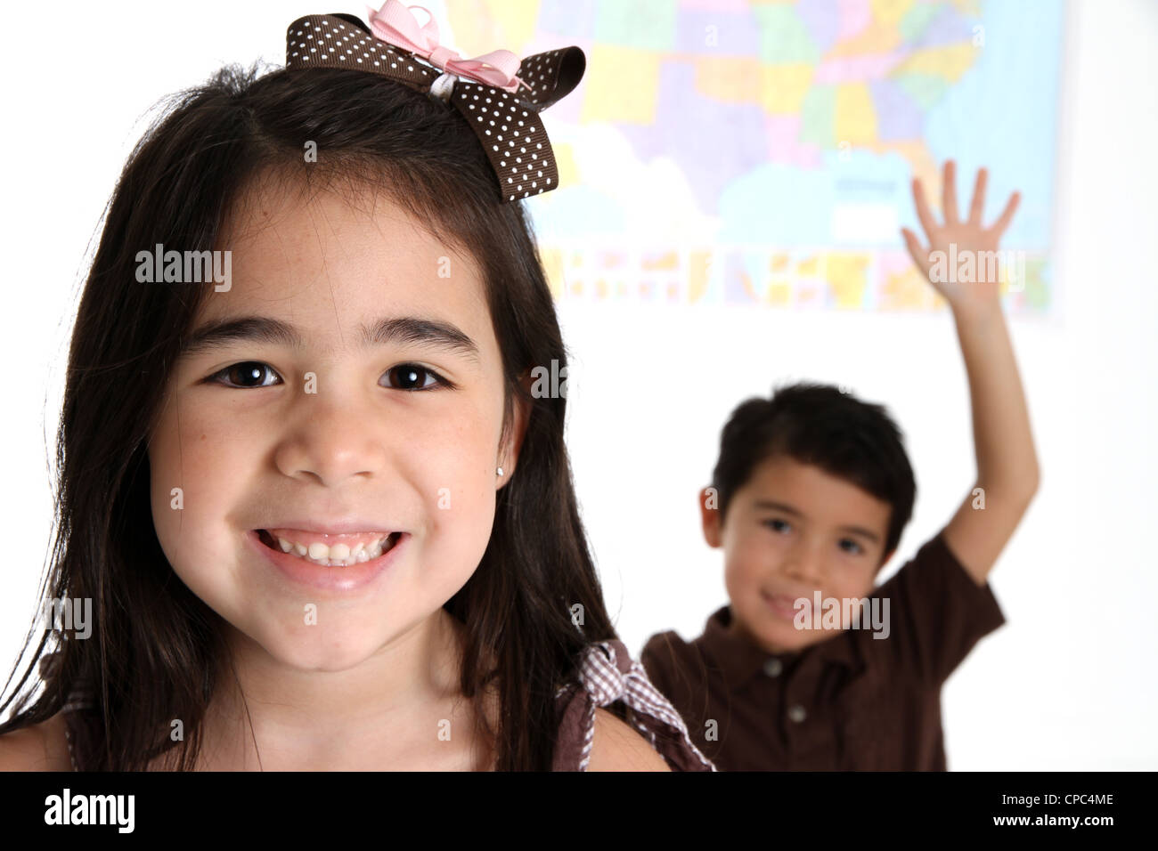 Elementary aged children in their school classroom Stock Photo Alamy