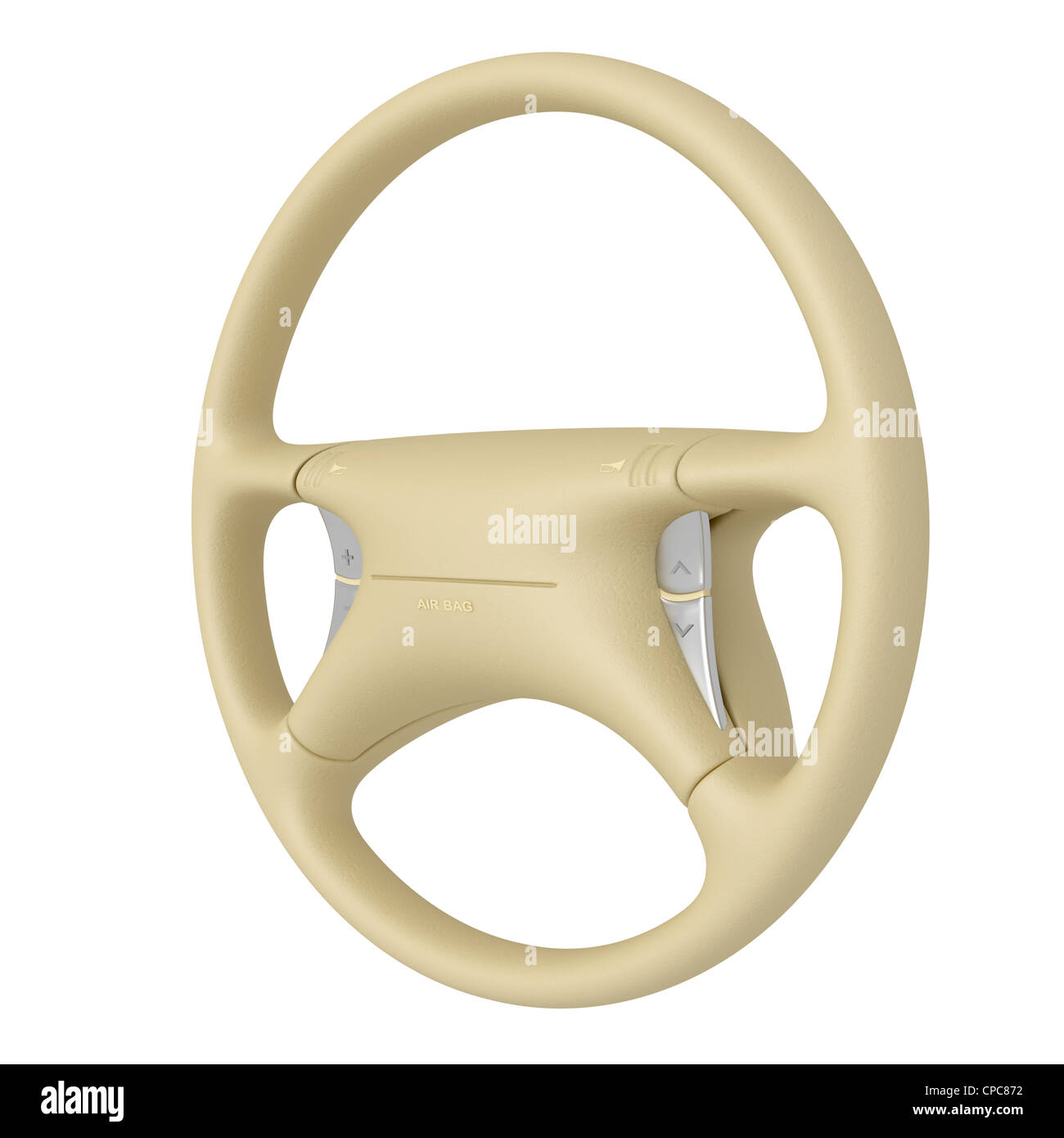 Steering wheel isolated on white background Stock Photo - Alamy