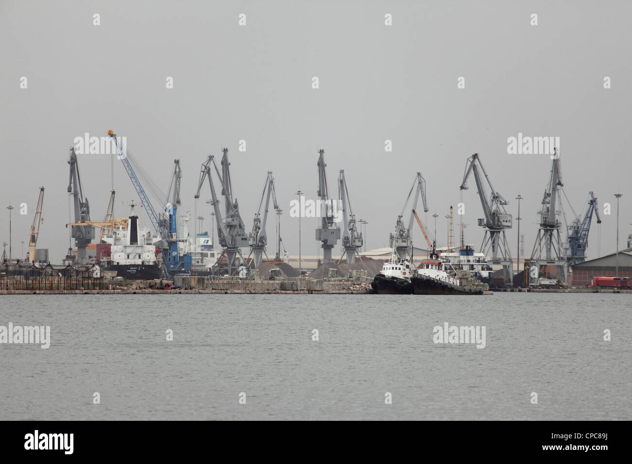The Port of Thessaloniki, Greece. Stock Photo