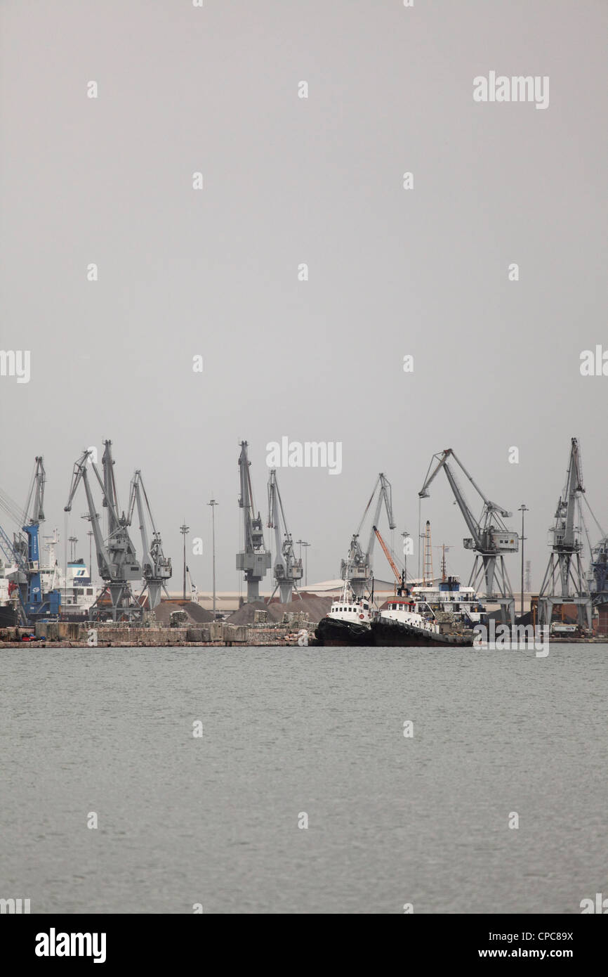 The Port of Thessaloniki, Greece. Stock Photo
