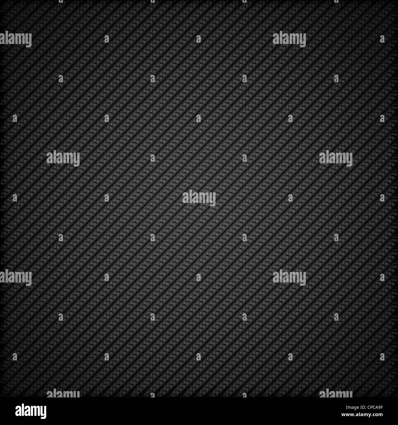 A realistic dark carbon fiber weave background or texture Stock Photo