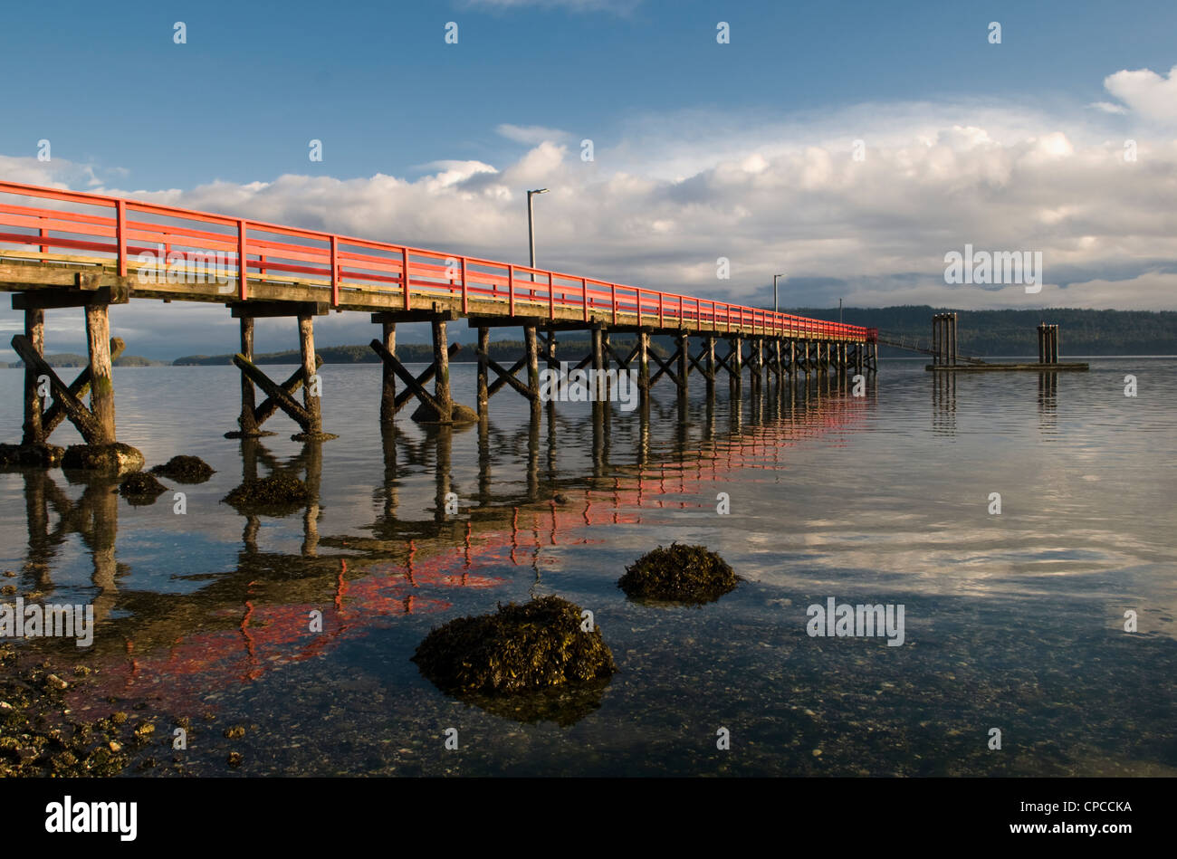 Fernwood Pier Salt Spring Island British Columbia Canada Stock Photo