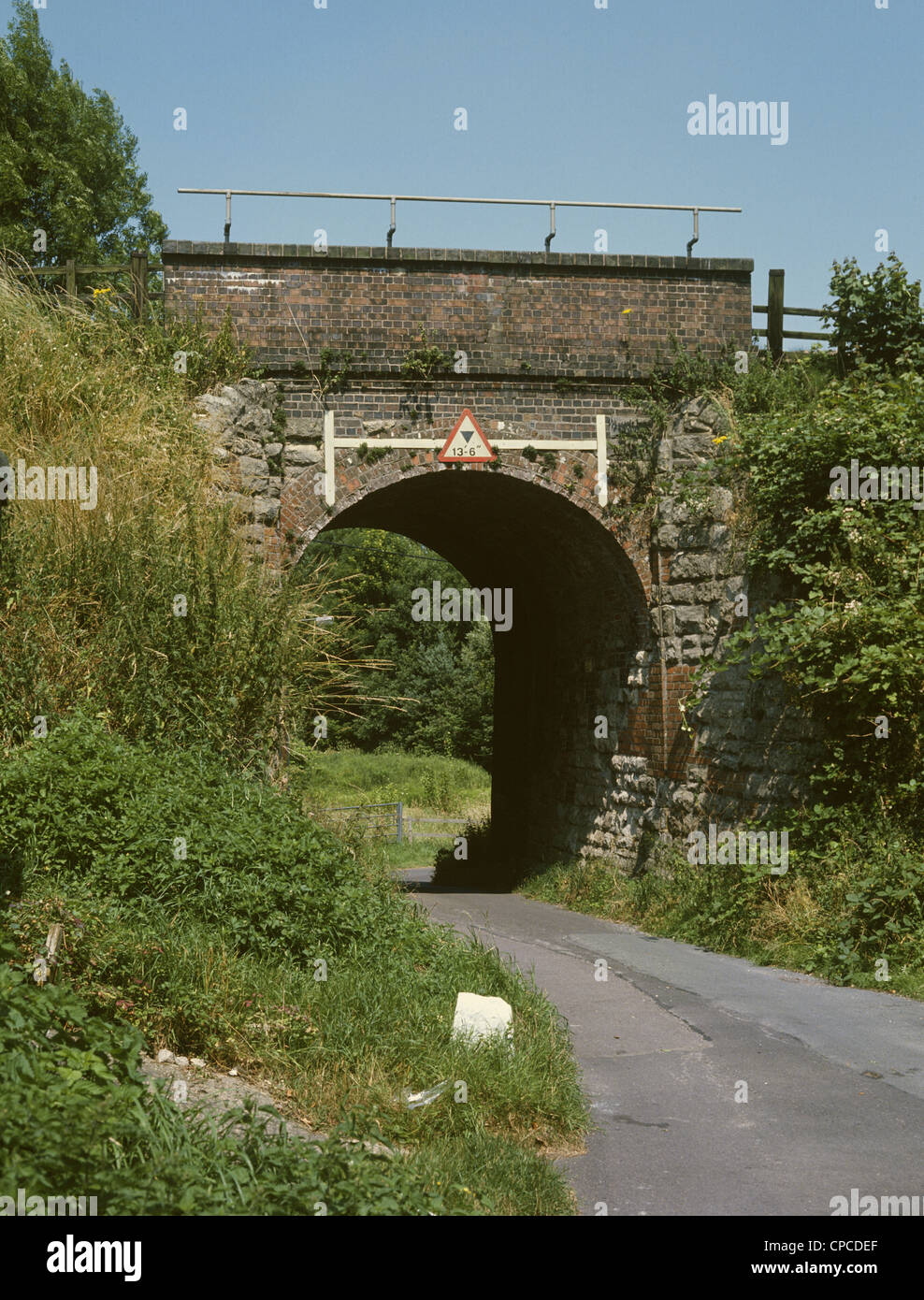 Pewsey Wiltshire Railway Bridge Stock Photo