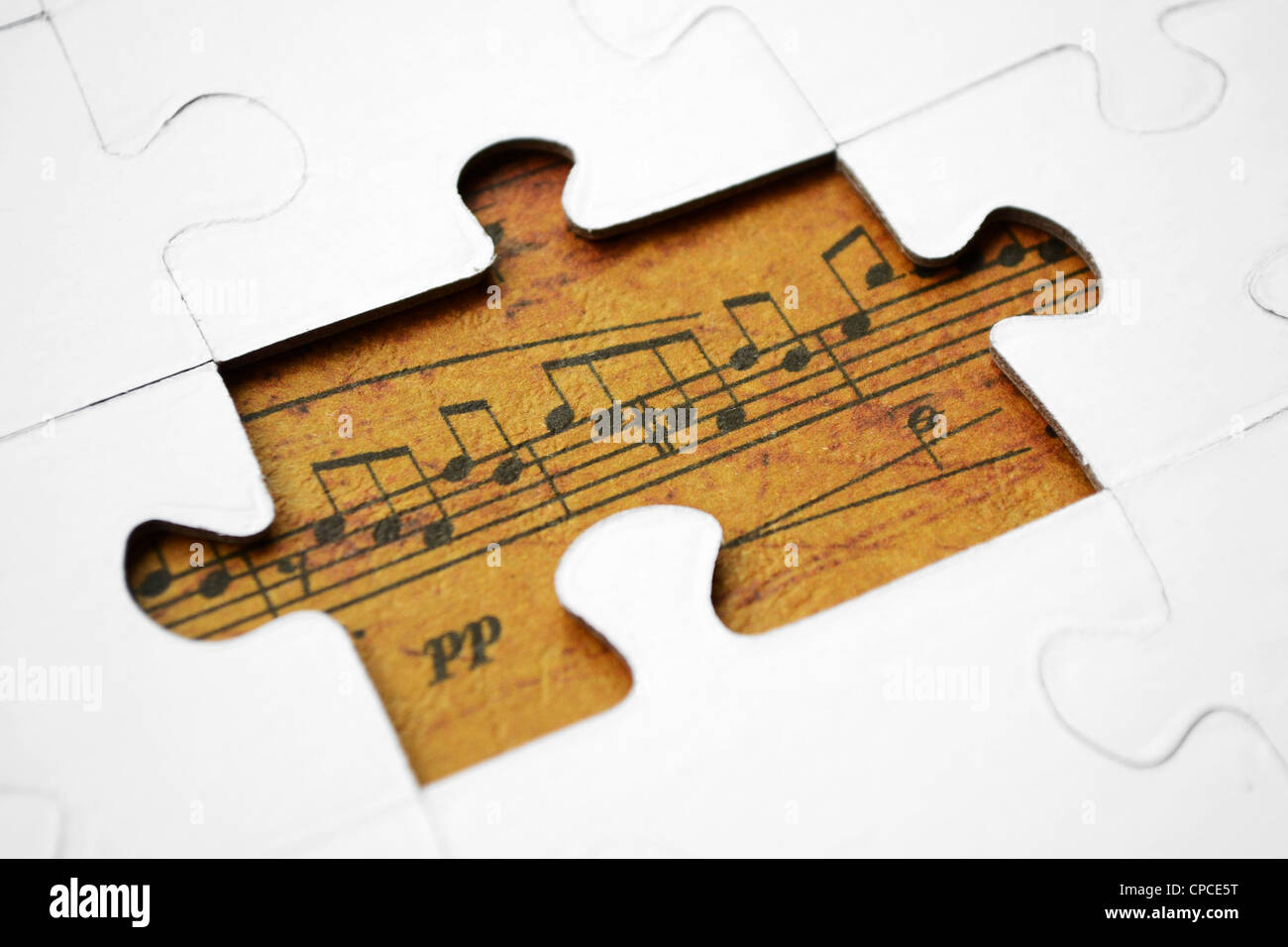 Music puzzle concept Stock Photo - Alamy