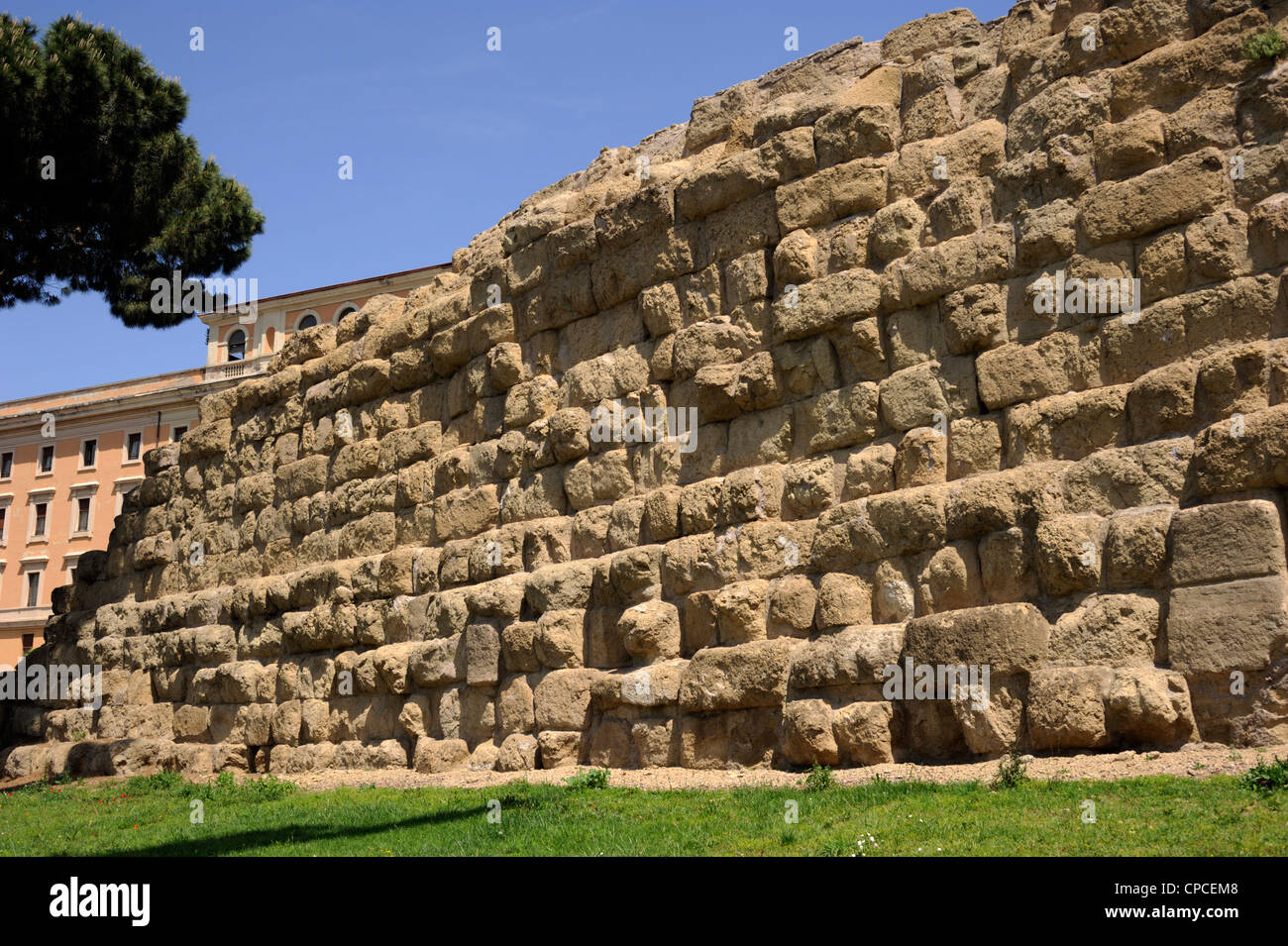 italy, rome, servian walls Stock Photo