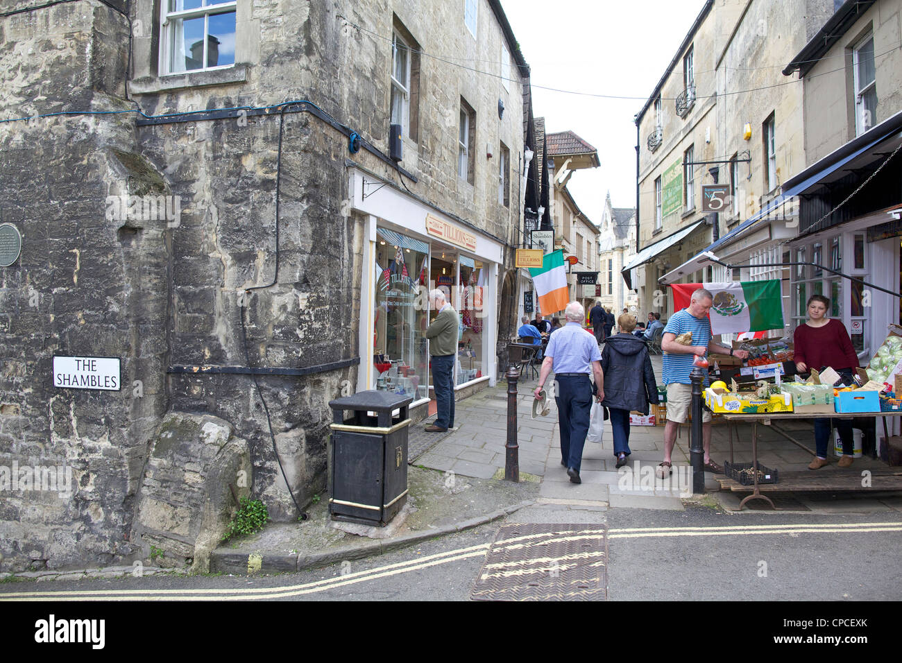 The Shambles in Bradford Upon Avon Stock Photo