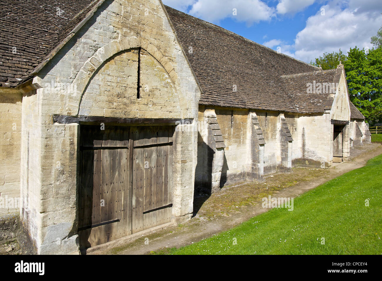 Tithe Barn in Bradford Upon Avon in Wiltshire, England. Stock Photo