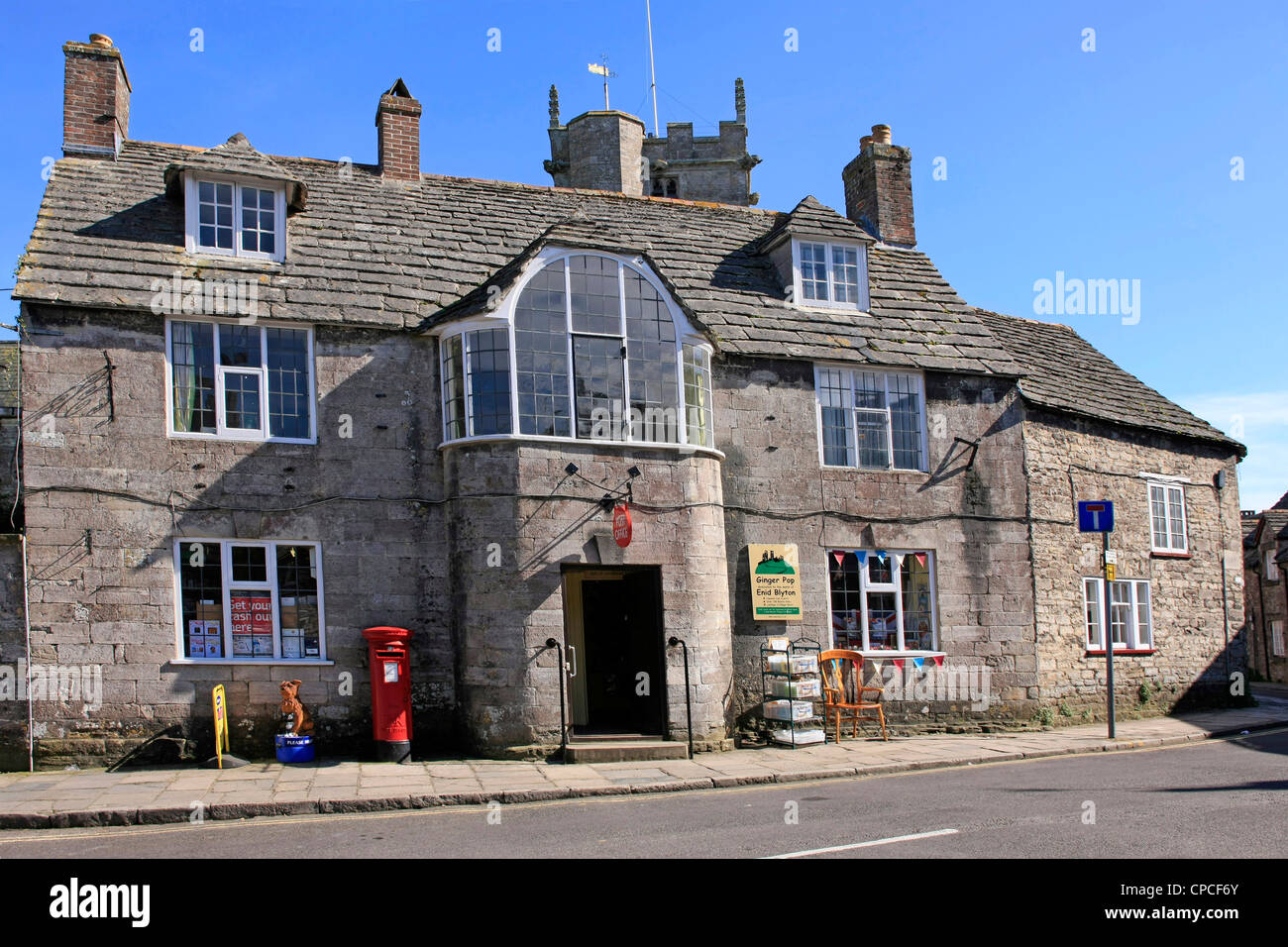 The Post Office in Corfe Castle Village Dorset Stock Photo Alamy