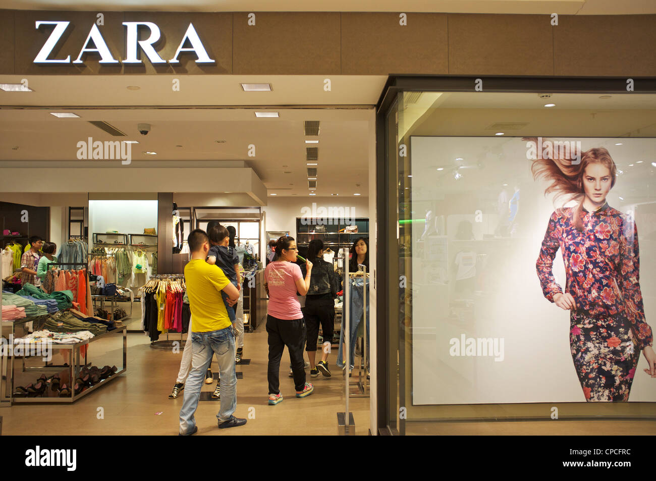 Clothing retailer ZARA store in Tianjin, China. 14-May-2012 Stock Photo -  Alamy
