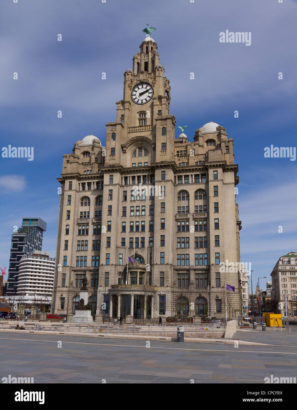 Royal Liver Building, a Grade I listed building in Liverpool Stock Photo