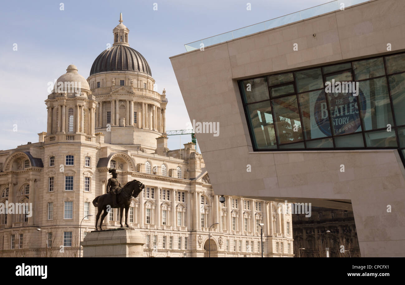 Port of Liverpool Building, a Grade II listed building in Liverpool Stock Photo