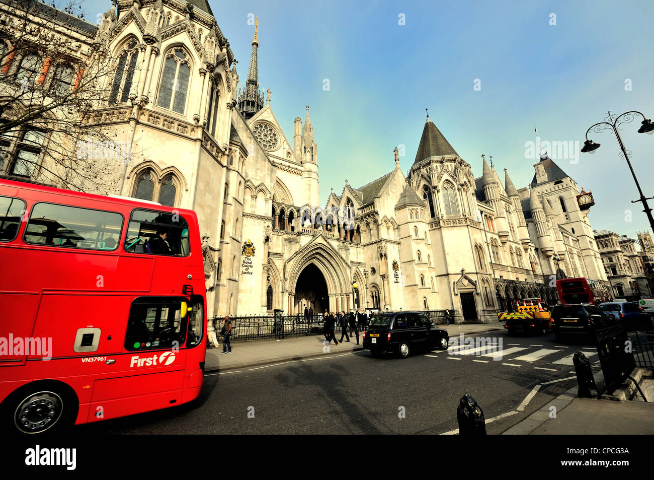 The Royal Courts of Justice,The Strand London Stock Photo