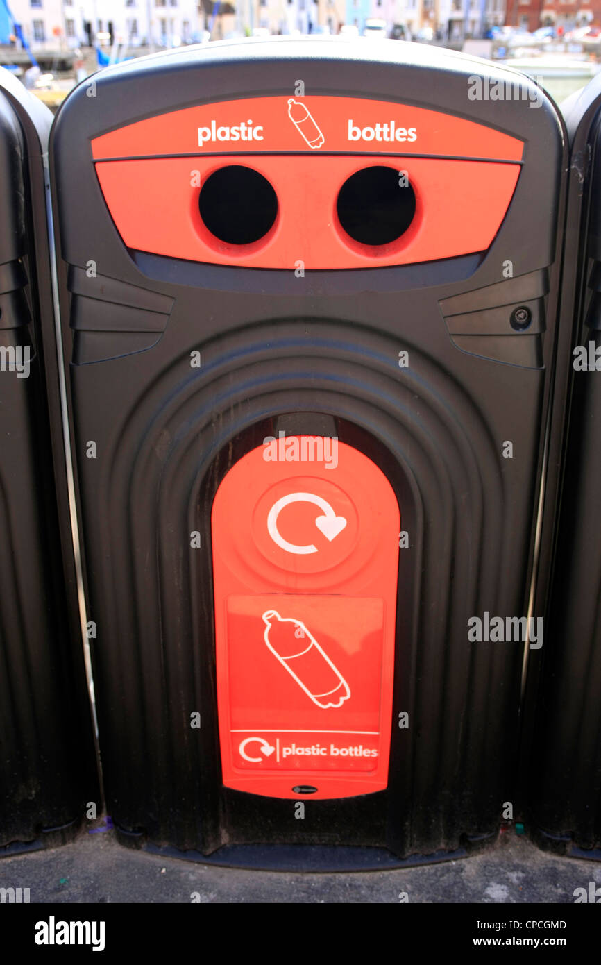 Recycling Bin for plastic bottles Stock Photo Alamy