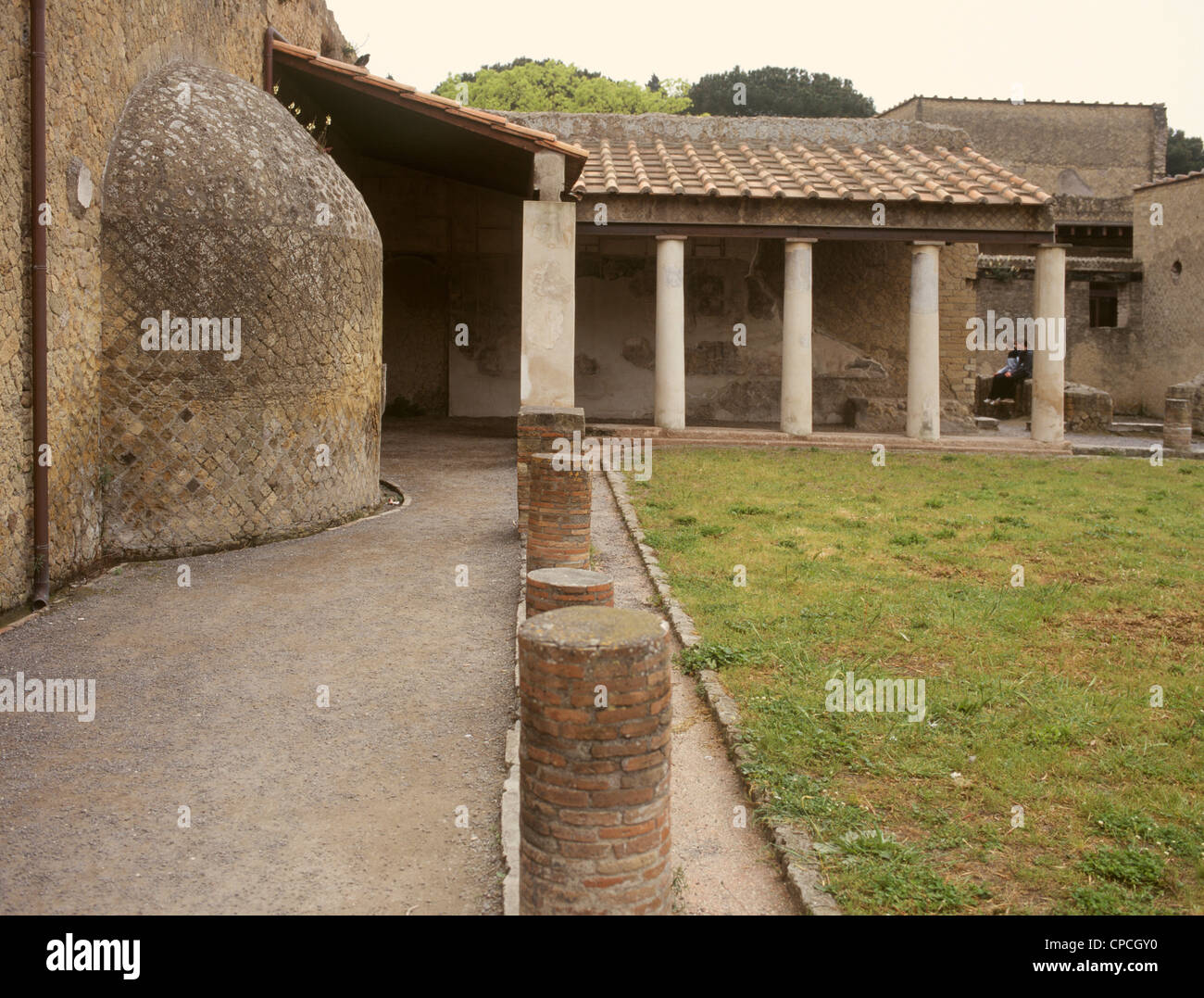 Italy Campania Herculanium Urban Baths  Stock Photo
