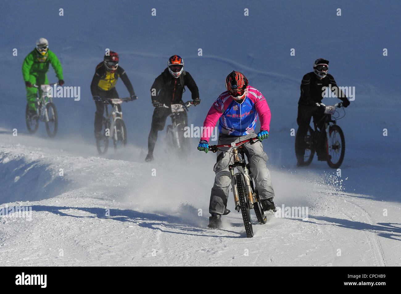 glacier downhill bike race
