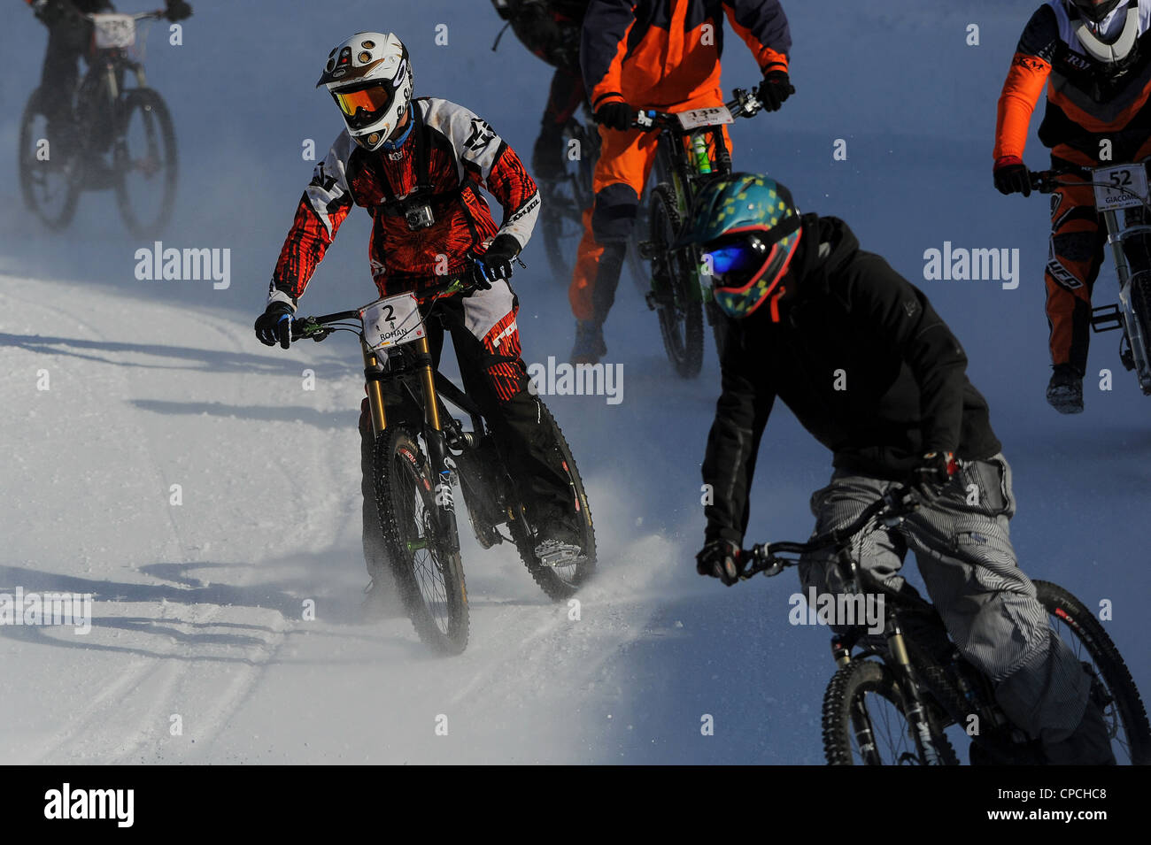 glacier downhill bike race