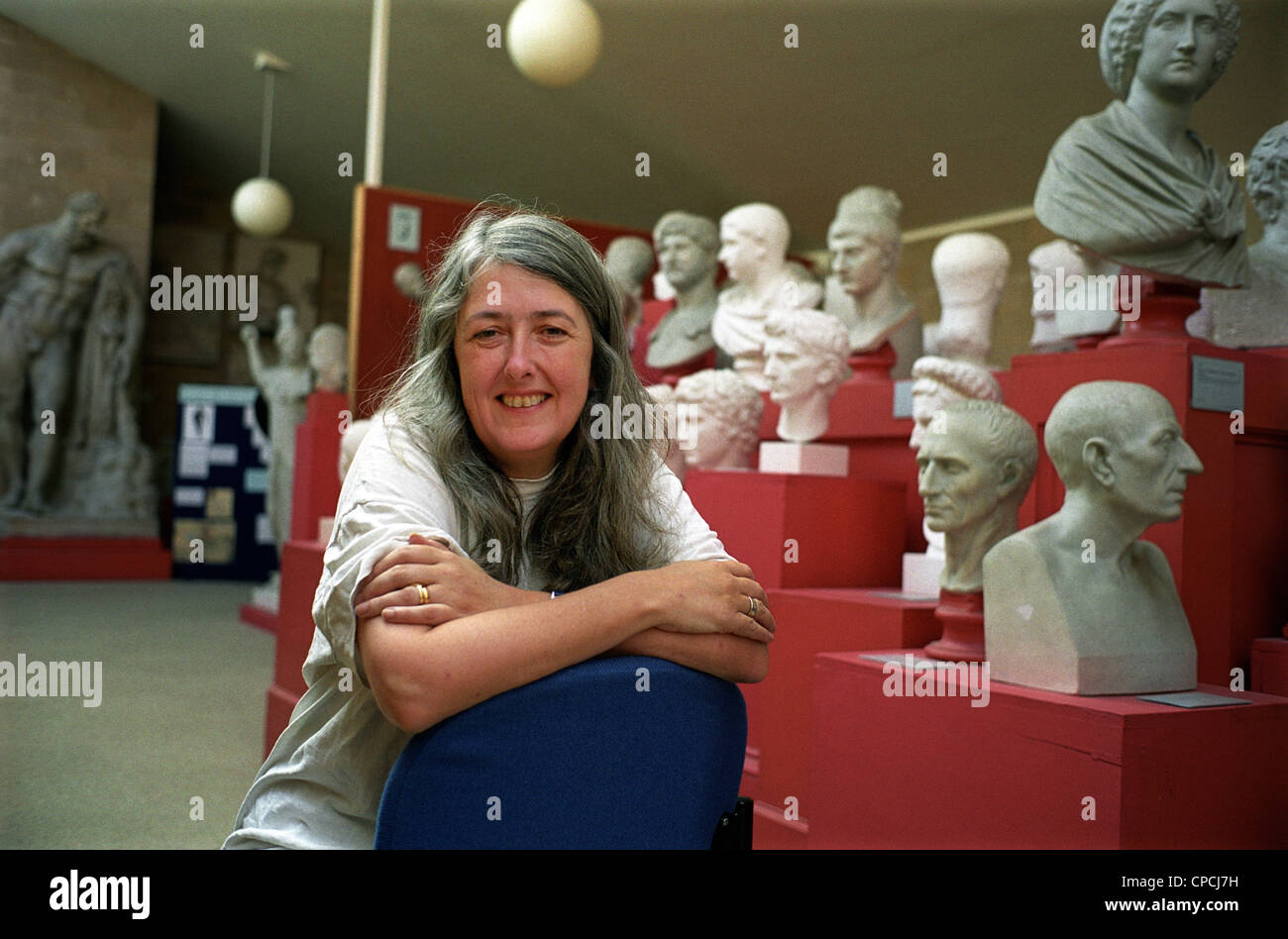 Dr. Mary Beard Classicist at Newnham College, Cambridge, England,UK. September 2000. Stock Photo