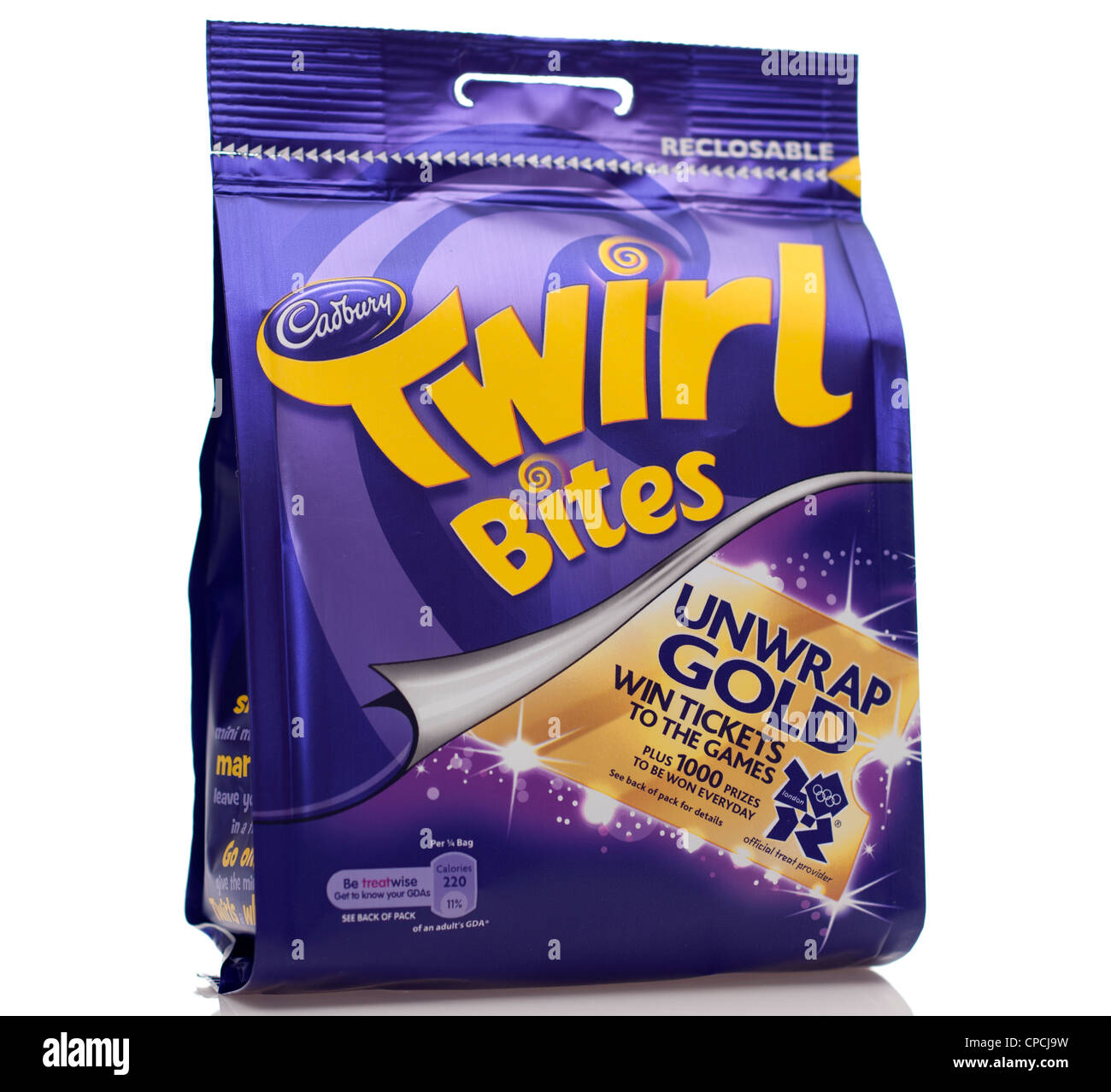 Bag of Cadbury twirl bites Stock Photo