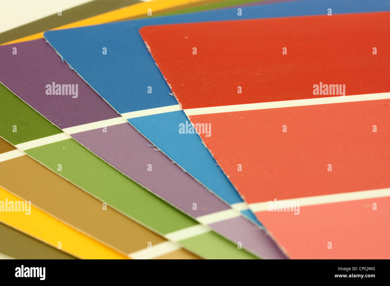 Colors of Paint Chips Beside Each Other Stock Photo Alamy