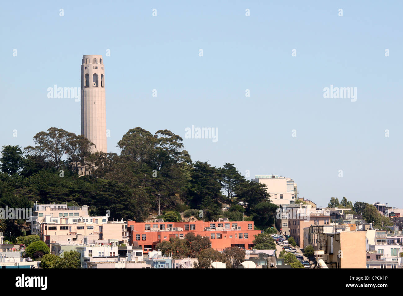 Coit Tower San Francisco, California Stock Photo