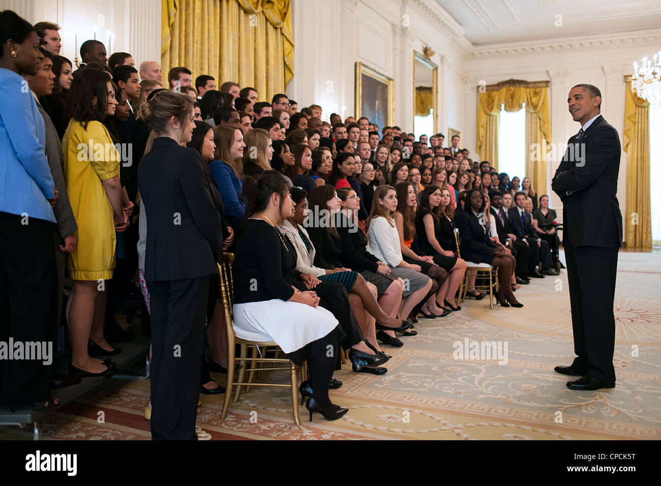 President Obama White House Interns Stock Photos & President Obama
