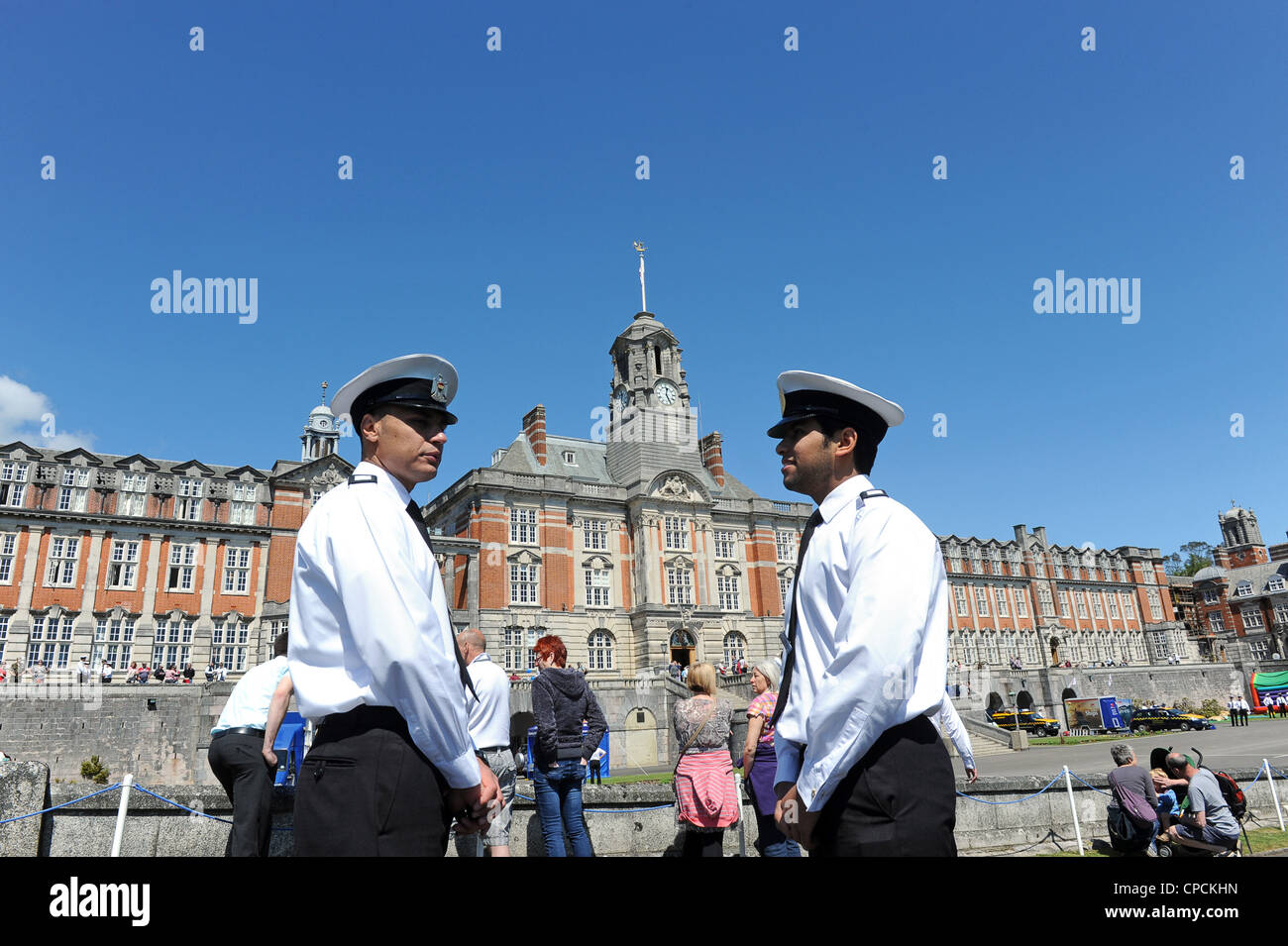 Iraqi Naval officers on duty Britannia Royal Naval College at Dartmouth UK Stock Photo