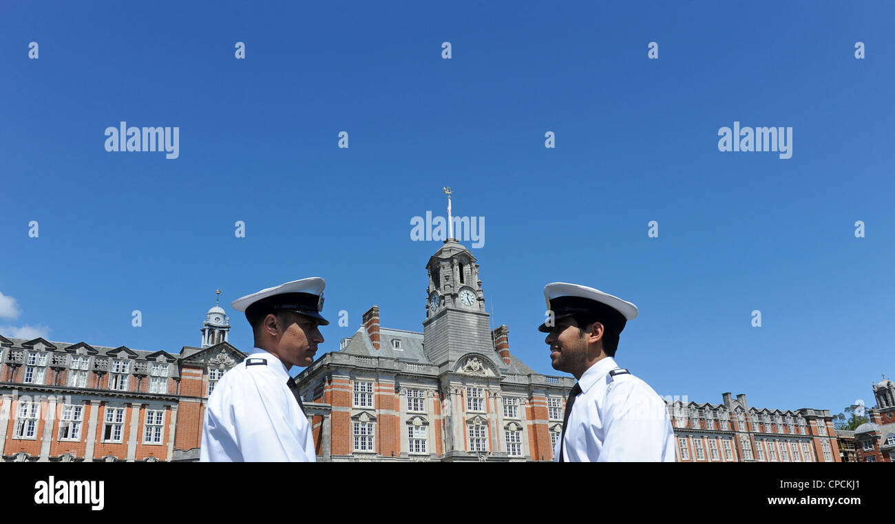 Iraqi Naval officers on duty Britannia Royal Naval College at Dartmouth UK Stock Photo