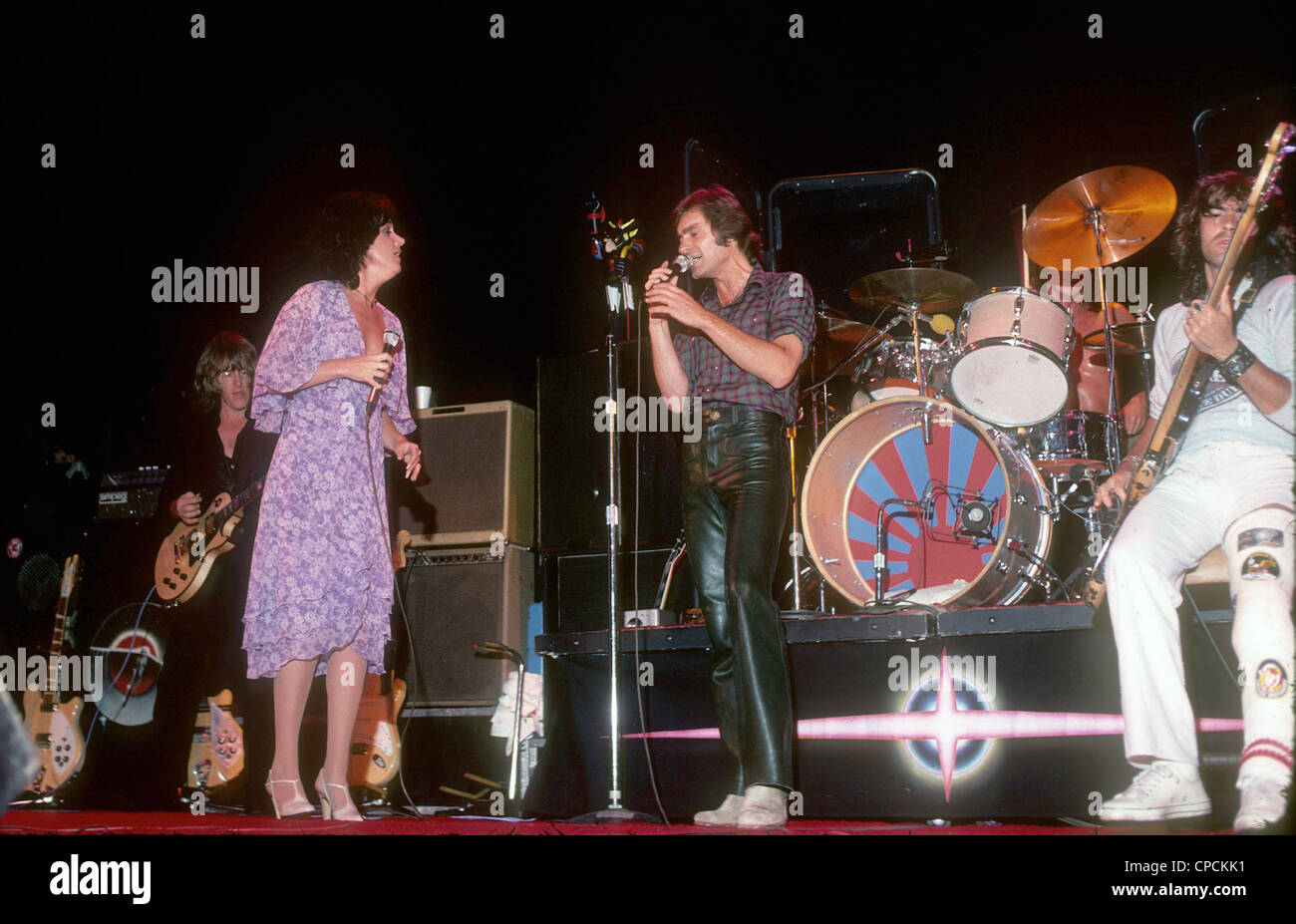 JEFFERSON STARSHIP US rock group about 1974. Photo Jeffrey Mayer Stock Photo