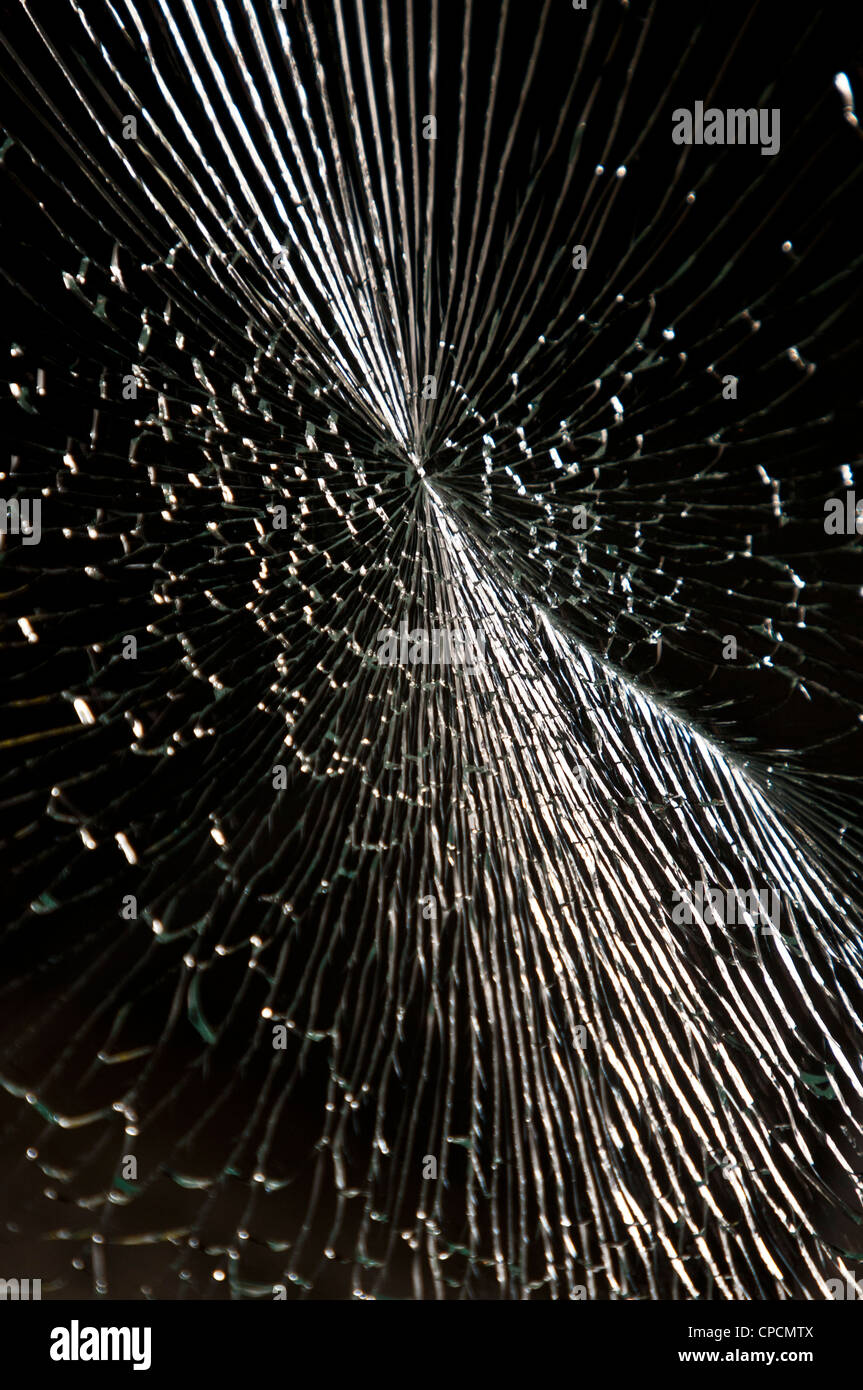 fractured glass Stock Photo Alamy