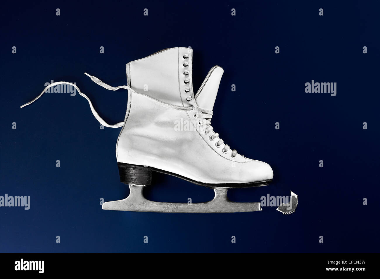 Close up of broken ice skate Stock Photo Alamy