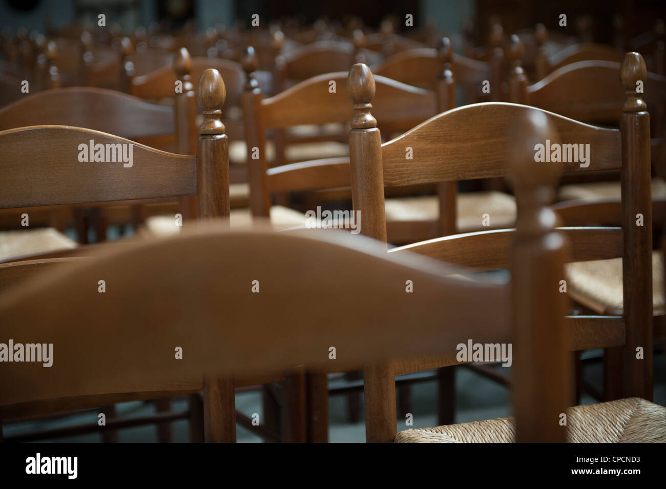 Row of chairs in auditorium Stock Photo Alamy