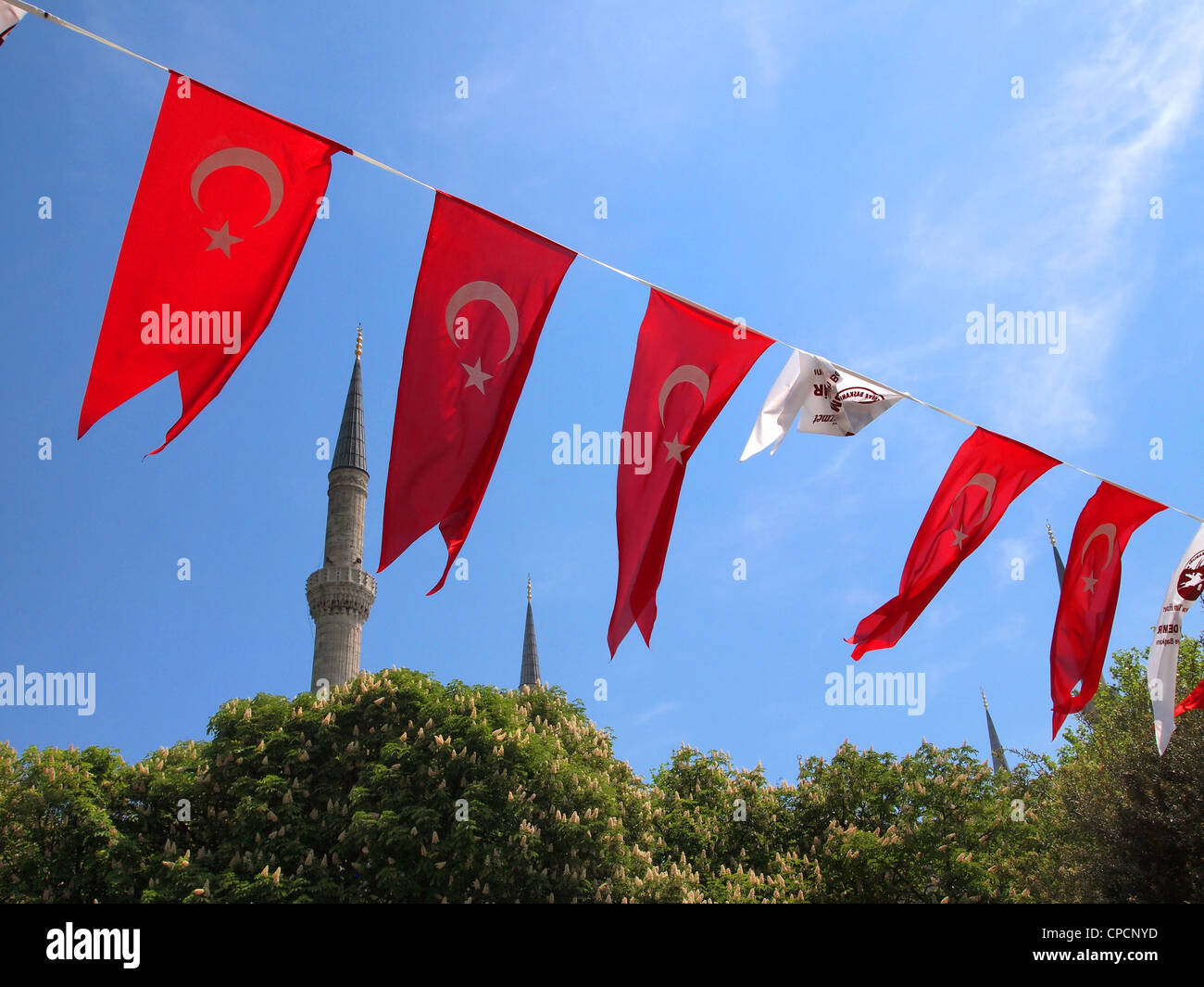 Istanbul turkish flags hires stock photography and images Alamy