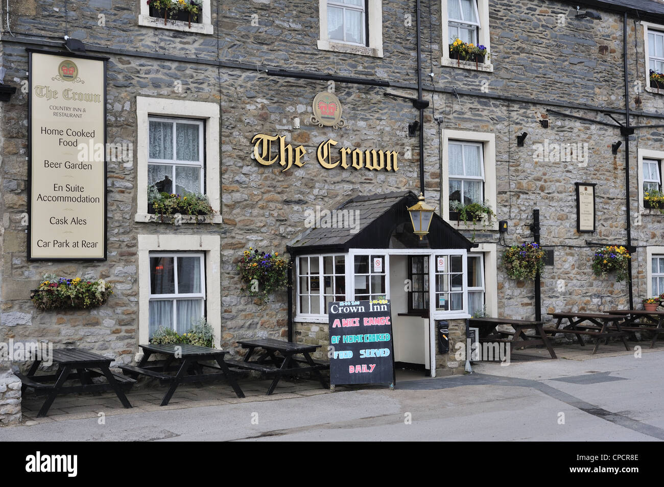 the Crown In , Horton in Ribblesdale, Yorkshire Stock Photo