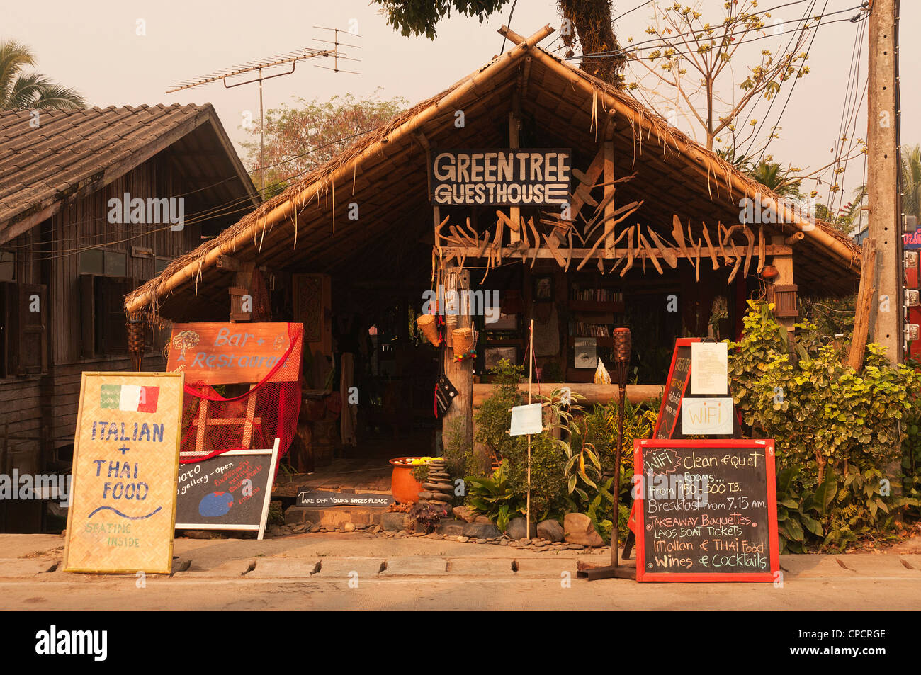 Elk208 5392 Thailand Chiang Khong Guesthouse Overlooking - 
