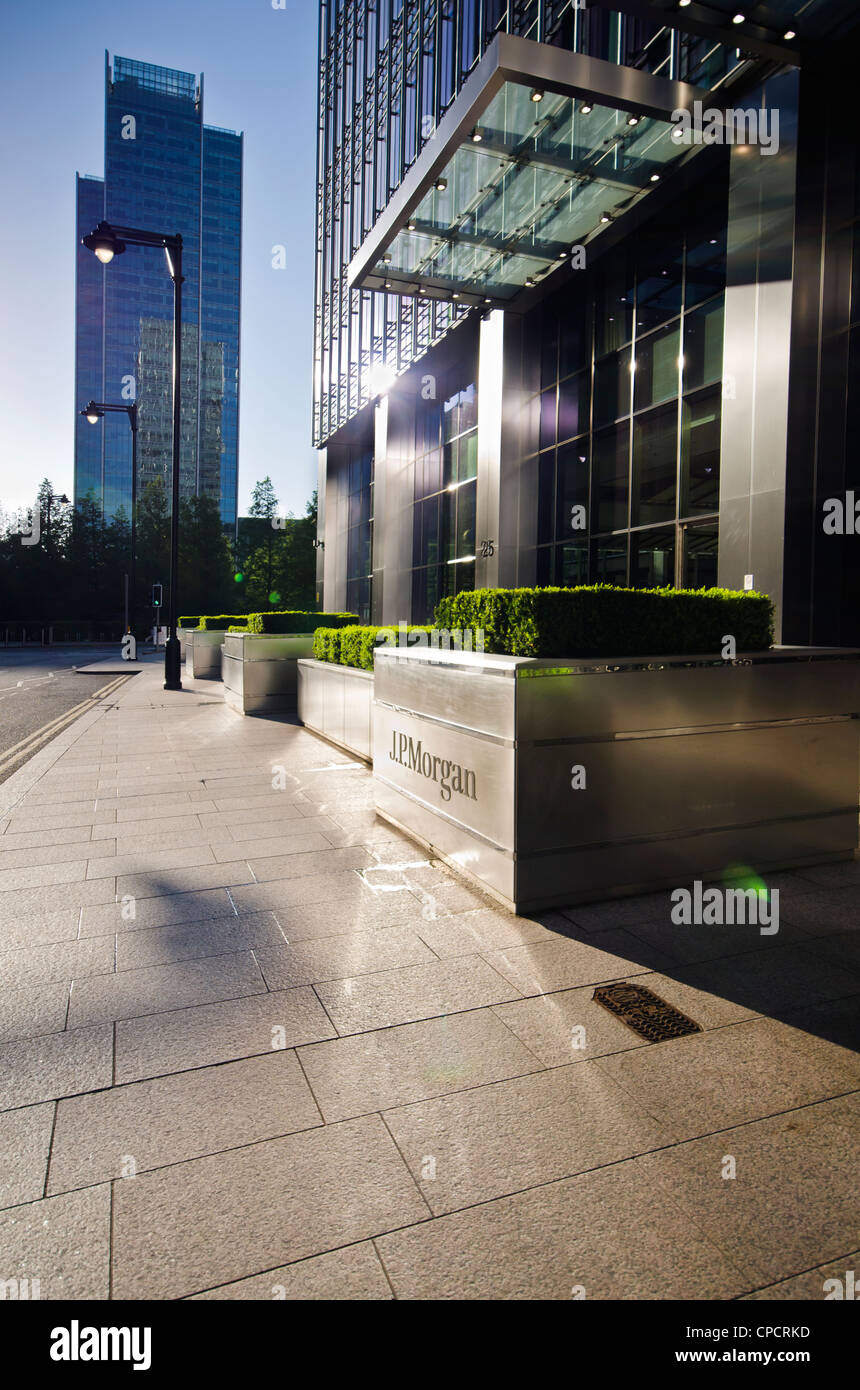 JP Morgan building - Canary Wharf, Docklands - London Stock Photo