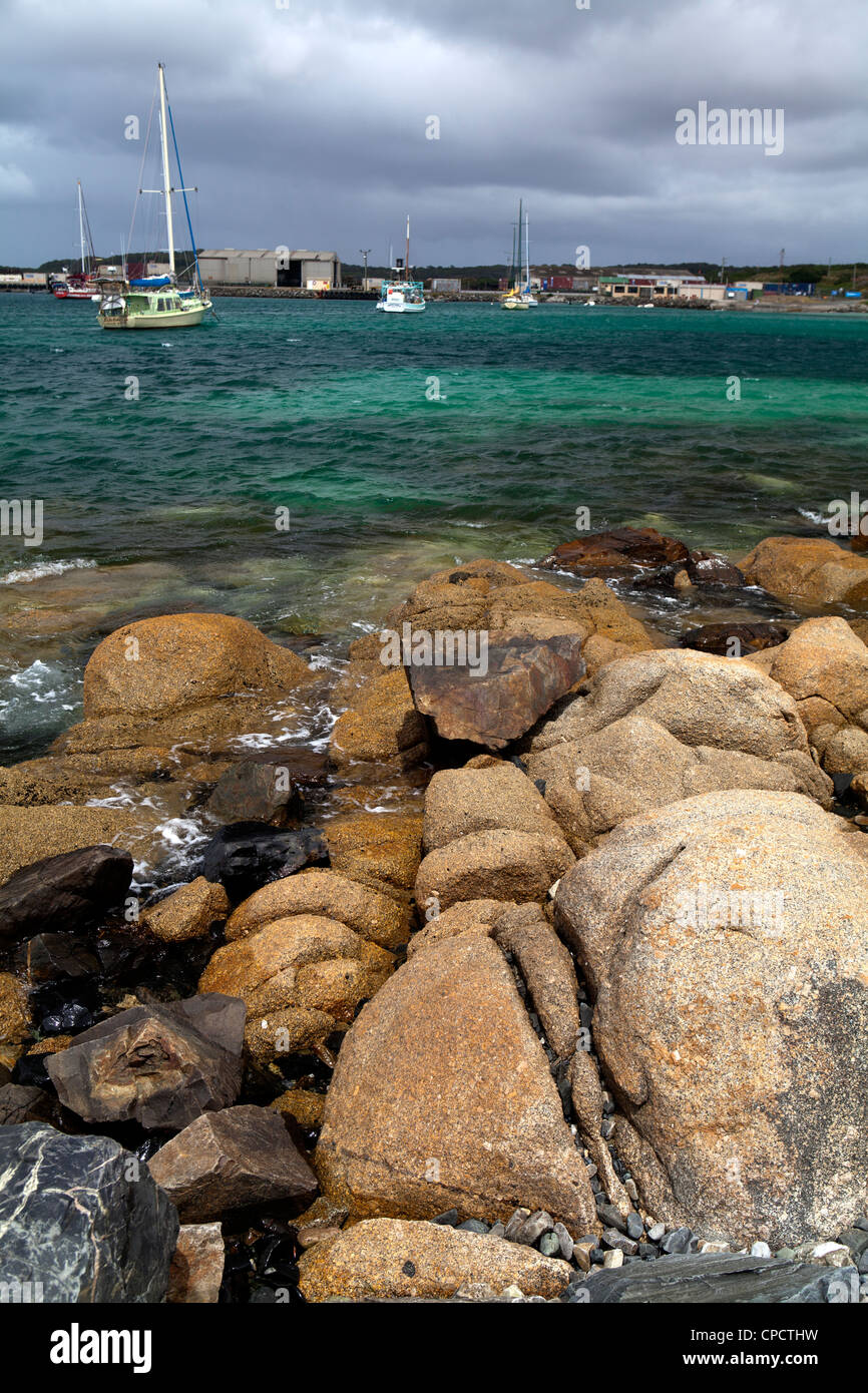 Grassy Harbour on Tasmania's King Island Stock Photo Alamy