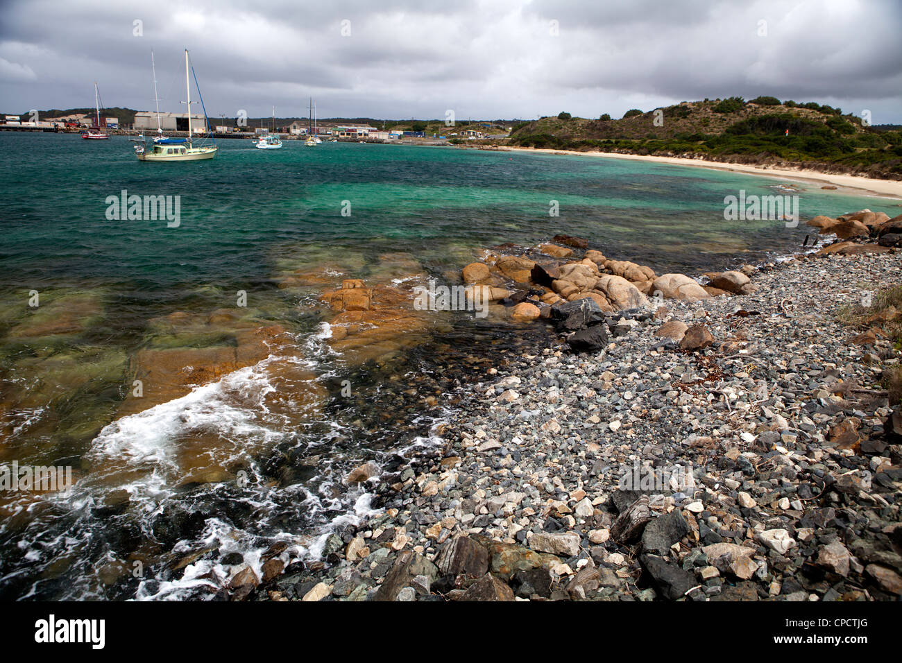 Grassy Harbour on Tasmania's King Island Stock Photo Alamy