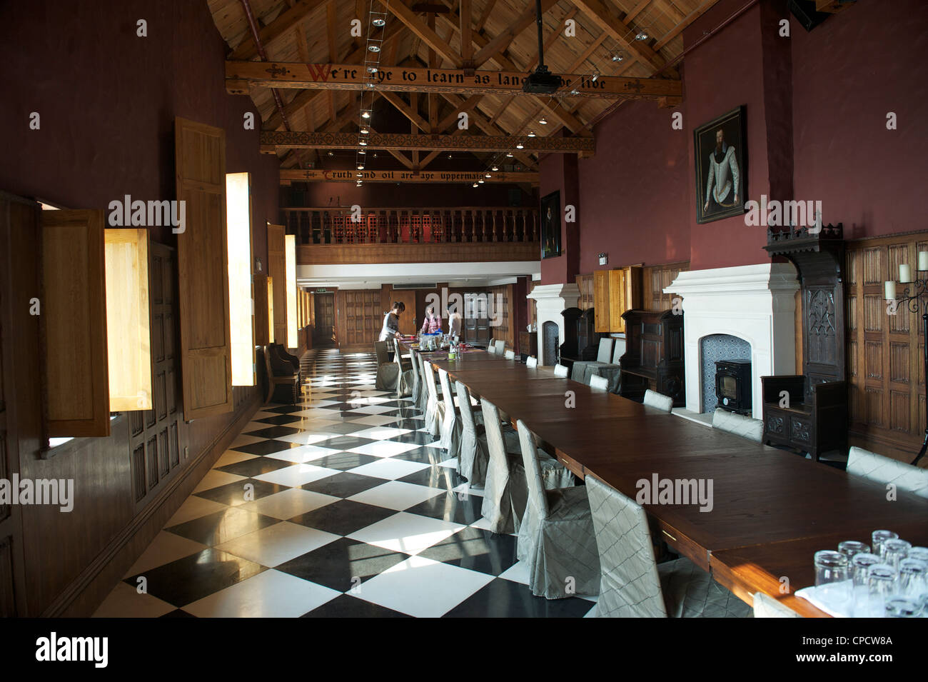 Great hall of the castle at Treaty Port Vineyard in Yantai, Shandong province, China. 06-Nov-2010 Stock Photo