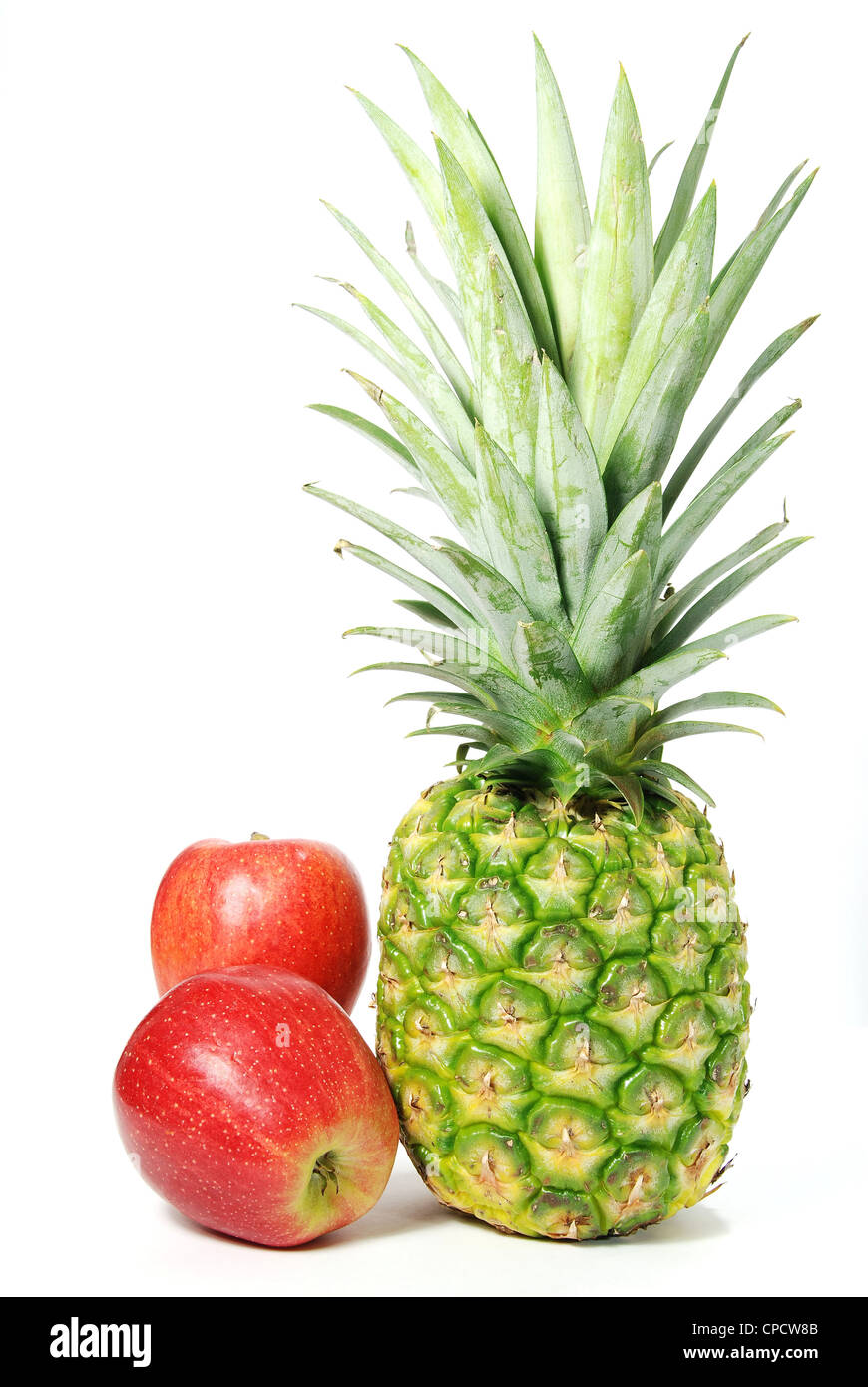 Apple and pineapple Stock Photo Alamy