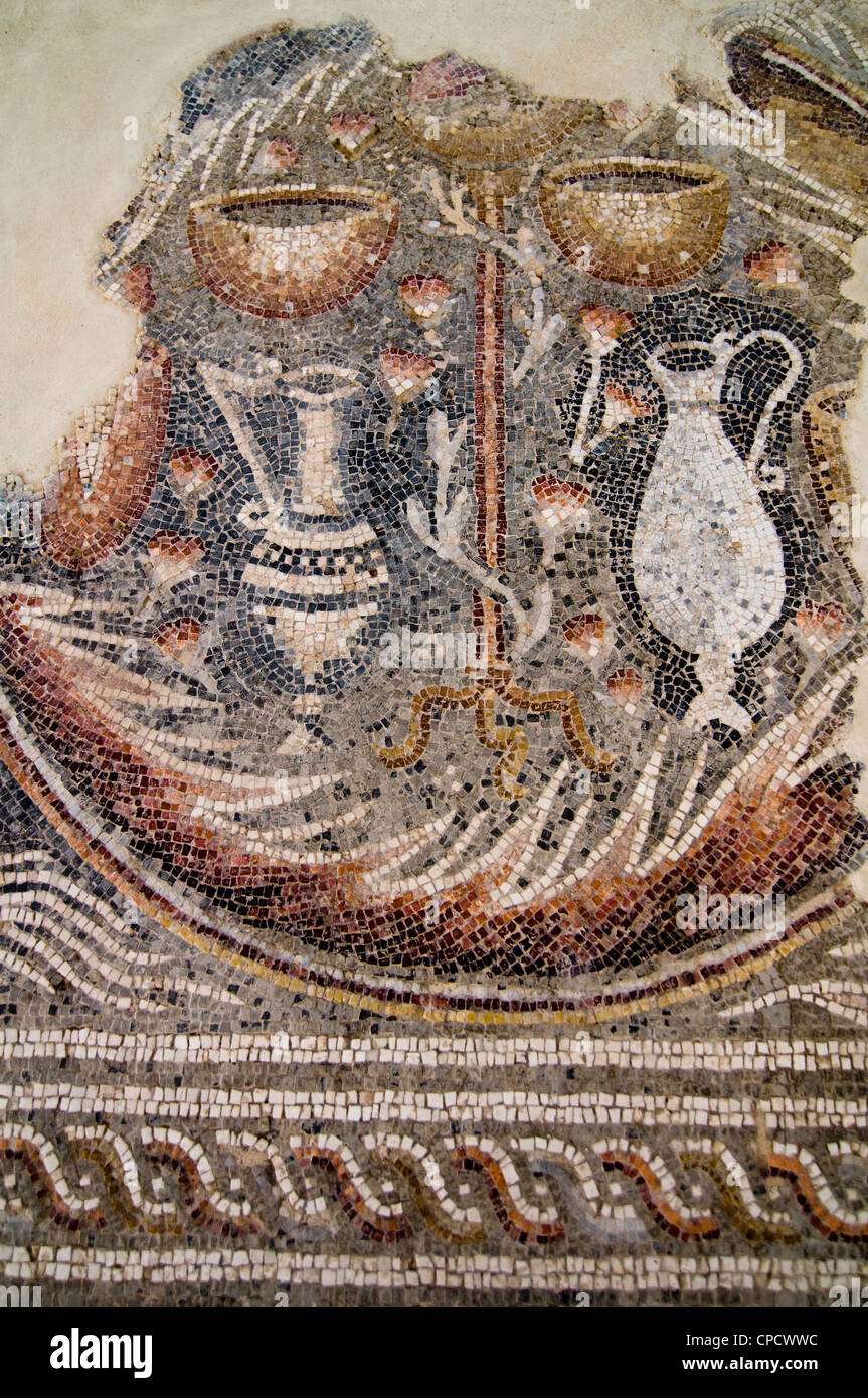 The Good Samaritan Museum houses a collection of mosaics from Israel and the west bank. Stock Photo