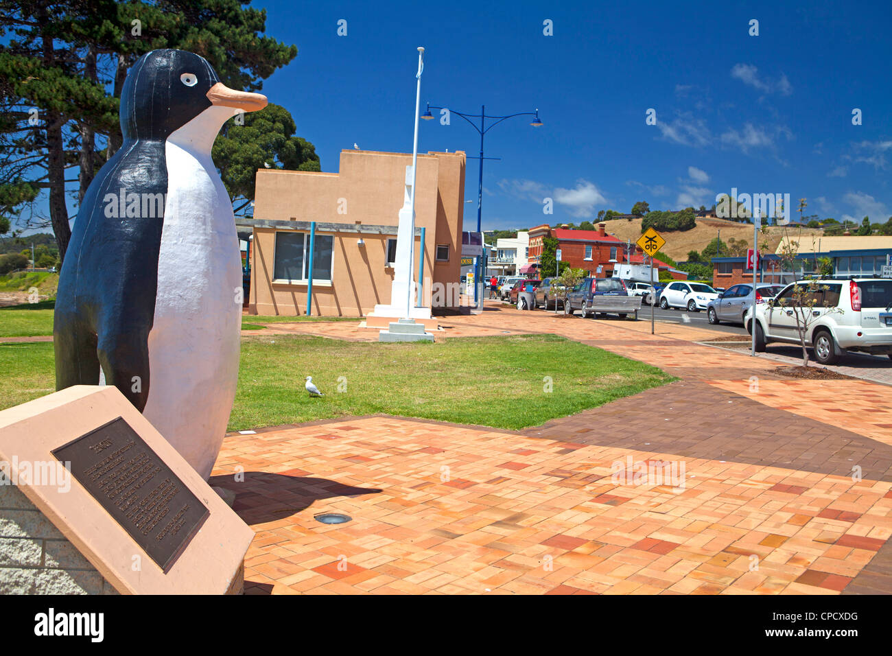 The Big Penguin in the town of Penguin, Tasmania Stock Photo Alamy