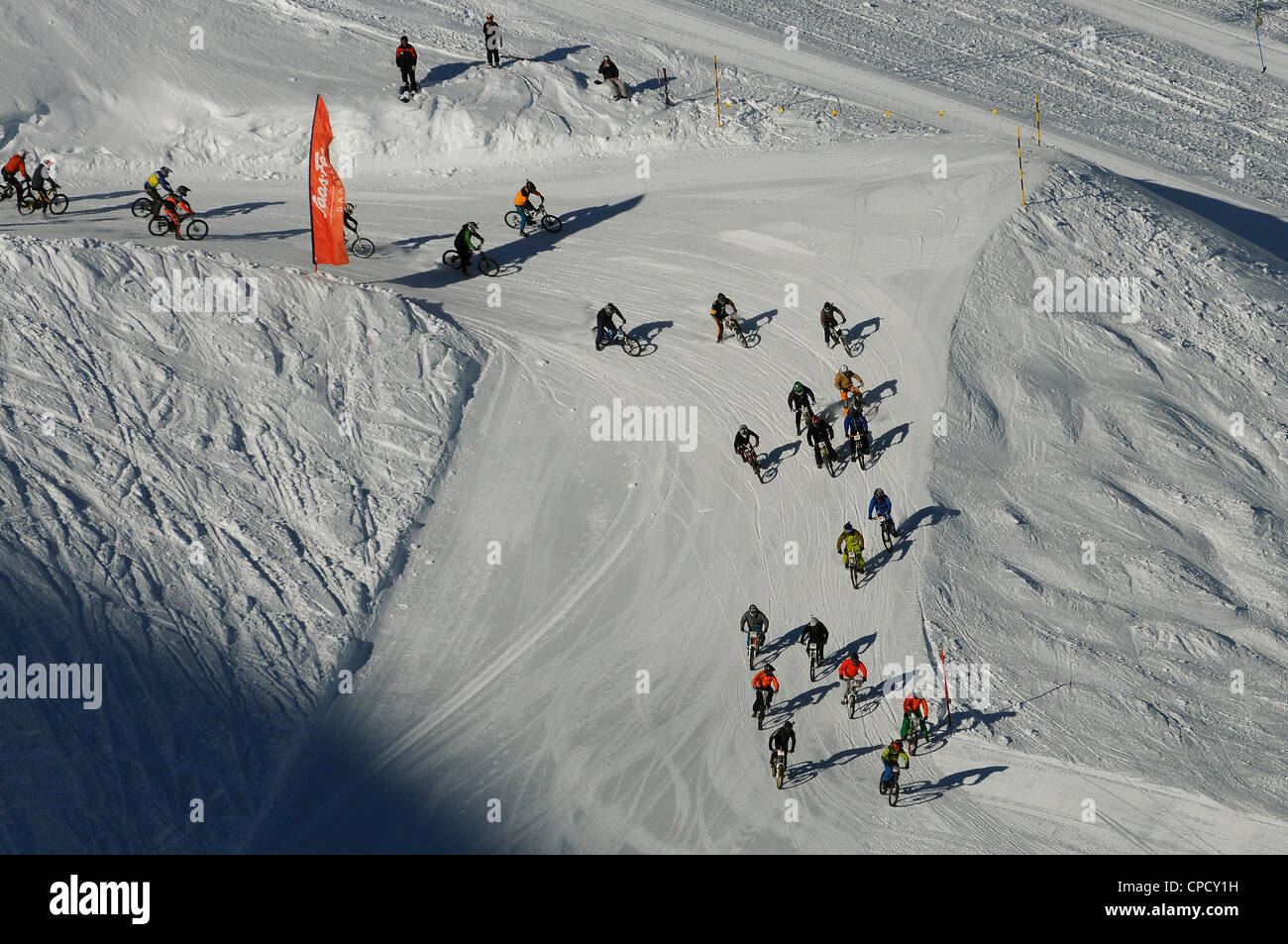 glacier downhill bike race