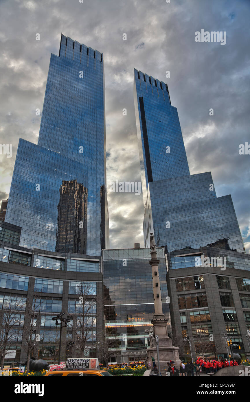 Time Warner Center at Columbus Circle in Manhattan, New York City Stock Photo