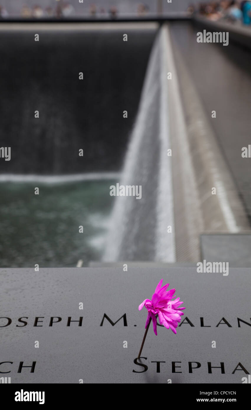 National September 11 Memorial at the World Trade Center site, Manhattan, New York City Stock Photo