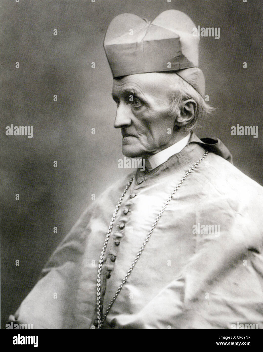 CARDINAL HENRY MANNING (1808-1892) English Roman Catholic Archbishop of Westminster Stock Photo